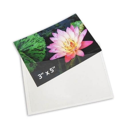 Tarifold 21150 3 x 5 in. Self - Adhesive Index Card Pockets with Top Opening