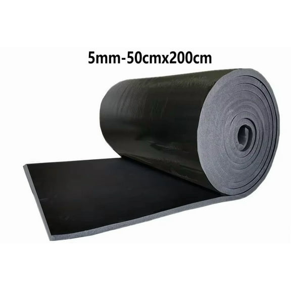 Self-adhesive Rubber Foam Roll Versatile Soundproofing Insulation Easy-Cut for DIY Ideal for Roofs Cars Noise Insulation Mats