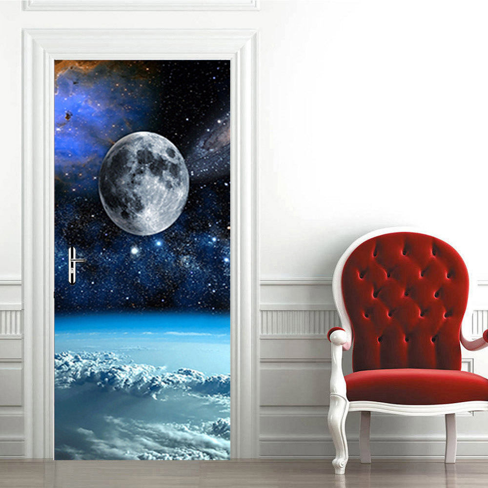 Self-adhesive Styles of Door Stickers 3D Starry Sky Home Decoration ...