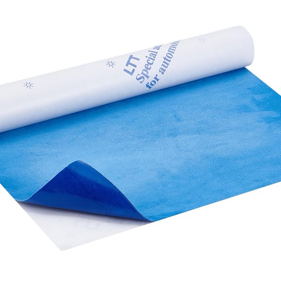 Self-adhesive Suede Fabric Sofa Patches Car Seat Bed Leather Repair Subsidies Deep Sky Blue 1500x316x1mm diy