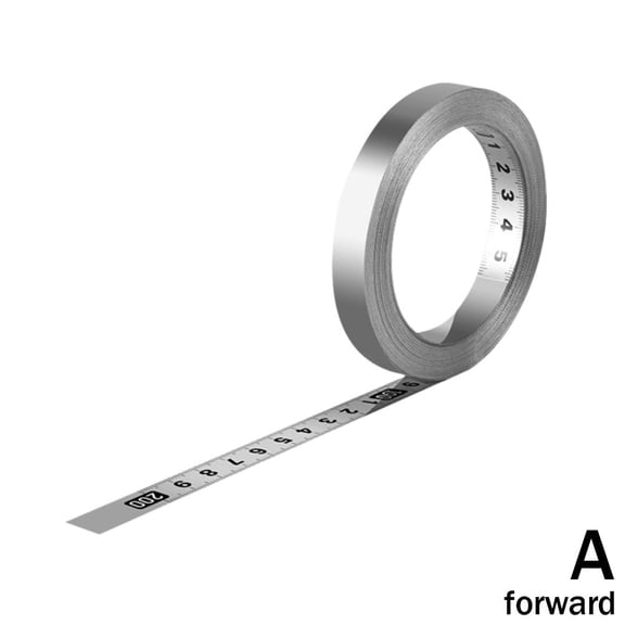 Self-adhesive Tape Measure Steel Ruler 1m Forward/Reverse/Middle Tape Measure Q4