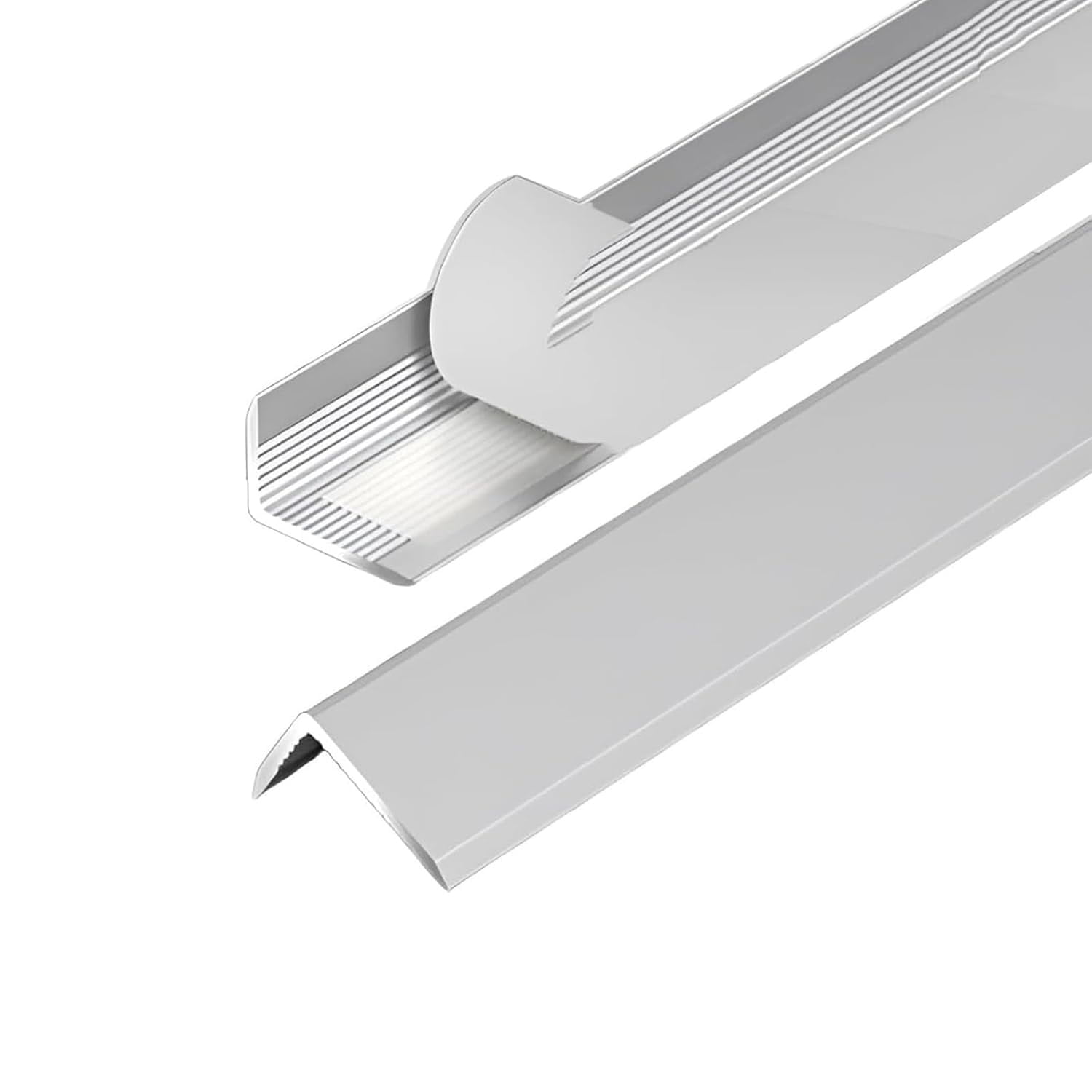 Self-adhesive aluminum corner protection profile, angle strip for walls and ceiling transitions, stair edges and furniture, anti-collision edge protection strip
