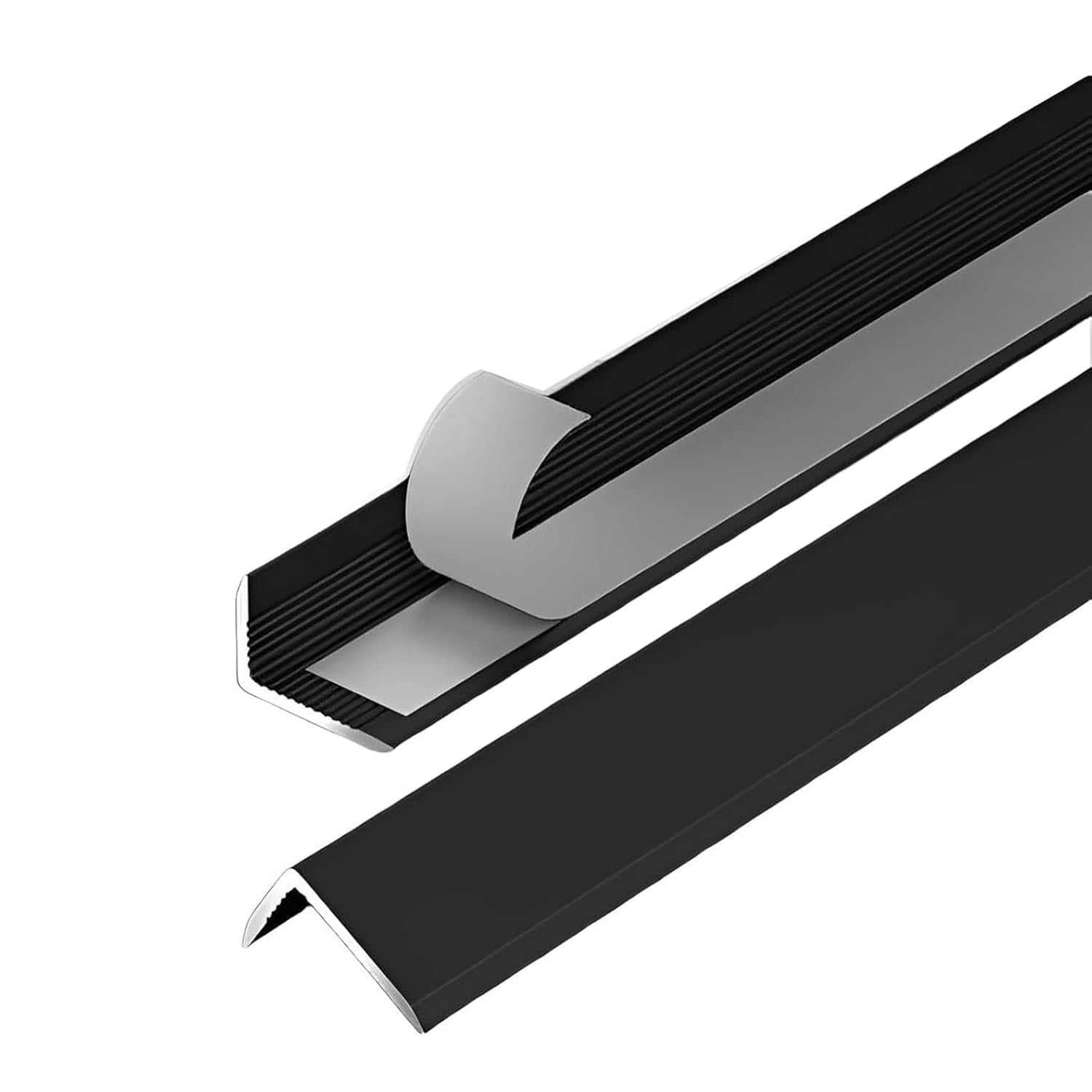 Self-adhesive aluminum corner protection profile, angle strip for walls and ceiling transitions, stair edges and furniture, anti-collision edge protection strip