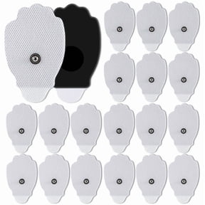 20-Pack Self-adhesive Electrode, 3x1.8 inches TENS Unit Replacement Pads Snap, Reusable Long-Lasting Self-Adhesive Non-Irritating Tens Replacement Patches