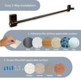 thumbnail image 1 of Self-adhesive or Wall Mounted Rod 9-16 inch long - Cocoa ( 4 pcs ), 1 of 3
