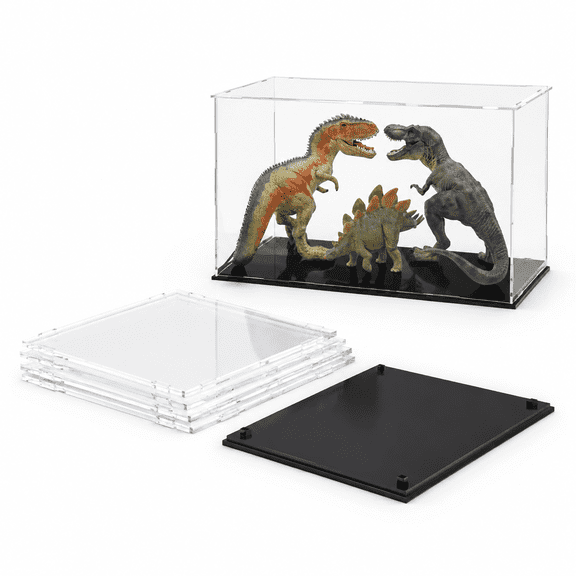 Self-assembly Display Case Cases For Collectibles Deluxe Dustproof Showcase Cube Countertop Box Pop Figuress Need Remove Protectiv