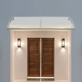 thumbnail image 1 of Self-cleaning For Sun UV Protection Front Door Aluminum Arch Rainshed With Sink, 1 of 15