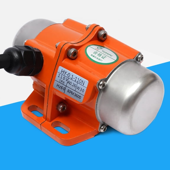 YUQXICC AC Vibration Motor 110V 30W 1-phase 3600rpm Speed Vibrating Motor