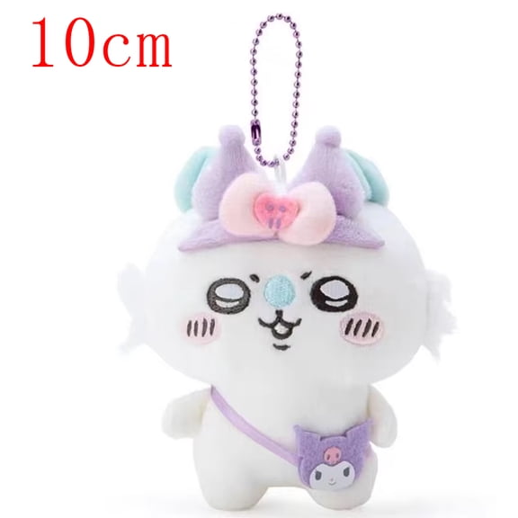 Self-deprecating Bear Chiikawa Sanrioi Hachiware Plush Toy Co-branded Doll Pendant Cute Usaki Bedroom Ornaments