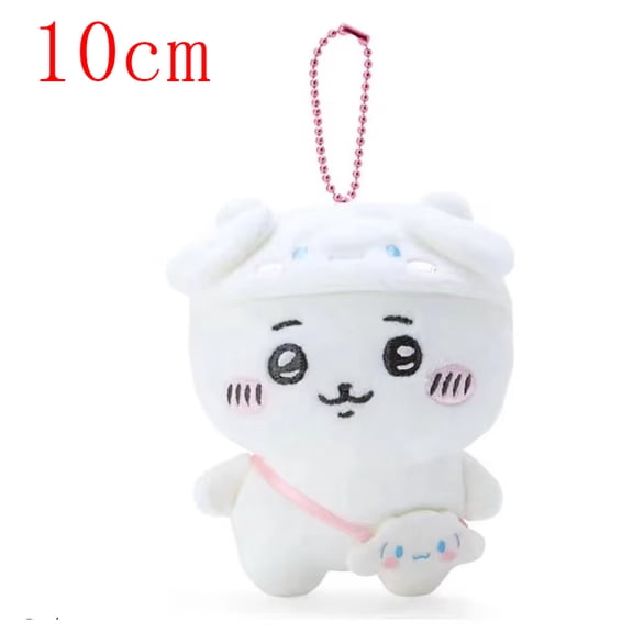 Self-deprecating Bear Chiikawa Sanrioi Hachiware Plush Toy Co-branded Doll Pendant Cute Usaki Bedroom Ornaments