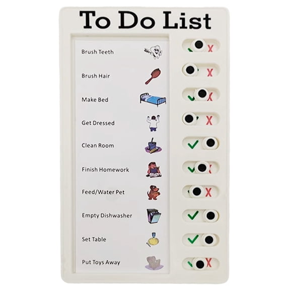 Self-discipline Habit Tracker,Lightweight Plastic Daily Checklist Planner,Practical Schedule Checking Tool For Daily Goal Plan Management Household Office Supplies