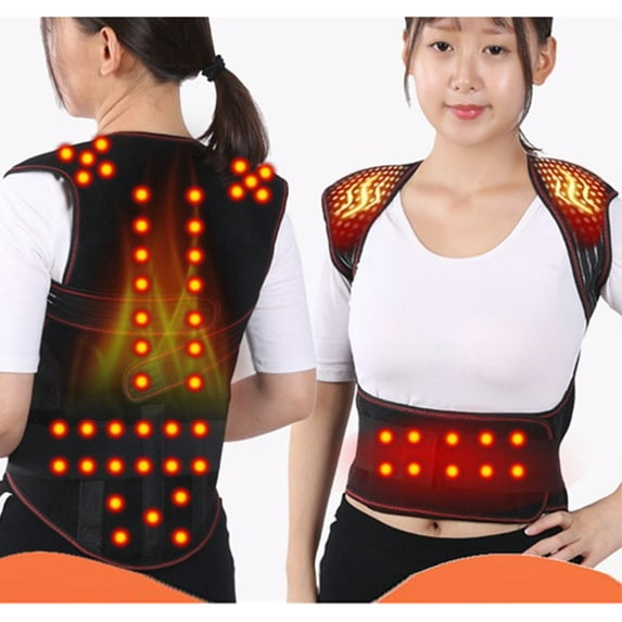 Self-heating Magnetic Therapy Belt Waist Back Posture Corrector Spine Lumbar Brace Back Support Waist Belt (VIOLET,XL)