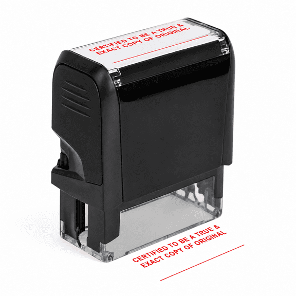 Self-inking Professional Office Document Certification, Exact Copy Verification Marking