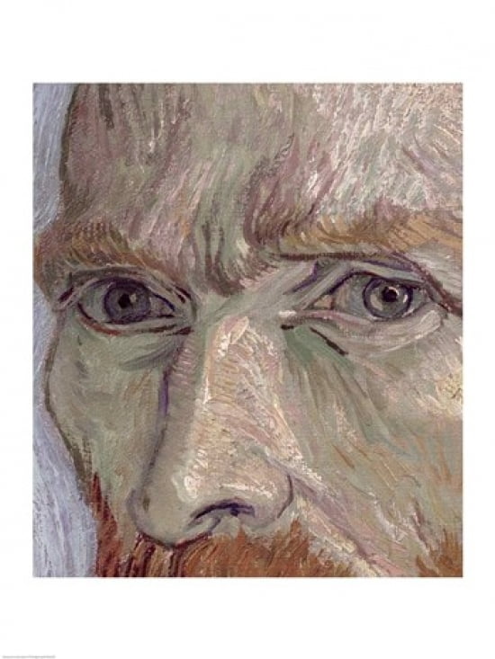 Self portrait 1889 Canvas Art - Vincent Van Gogh (24 x 36)
