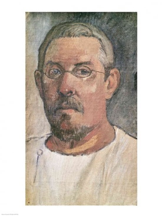 Self portrait 1902 Canvas Art - Paul Gauguin (18 x 24)