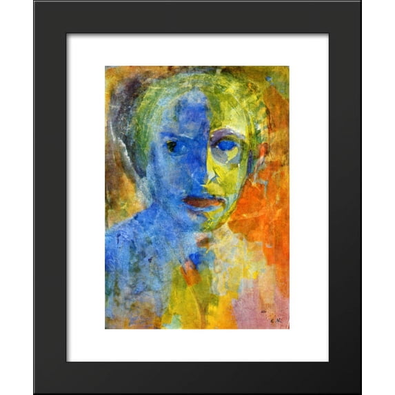 Self-portrait 20x24 Framed Art Print by Nolde, Emil
