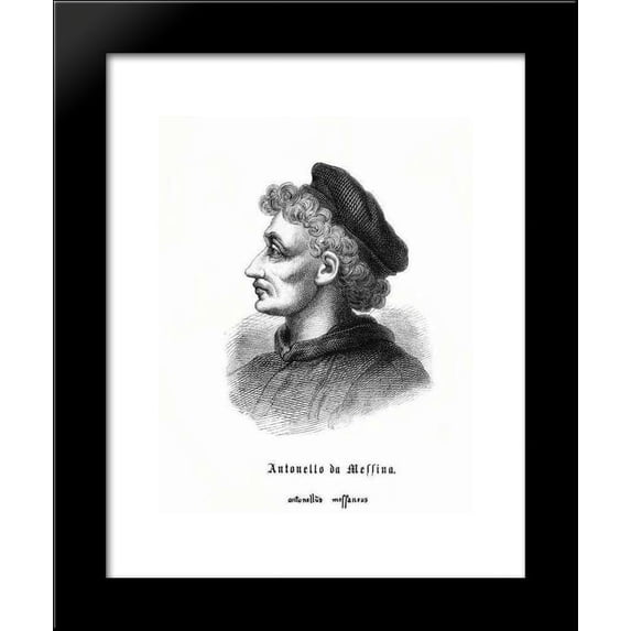 Self-portrait 20x24 Framed Art Print by da Messina, Antonello