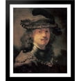 thumbnail image 1 of Self-portrait 28x34 Large Black Wood Framed Print Art by Rembrandt, 1 of 2