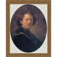 thumbnail image 1 of Self-portrait 28x34 Large Gold Ornate Wood Framed Canvas Art by Rembrandt, 1 of 2