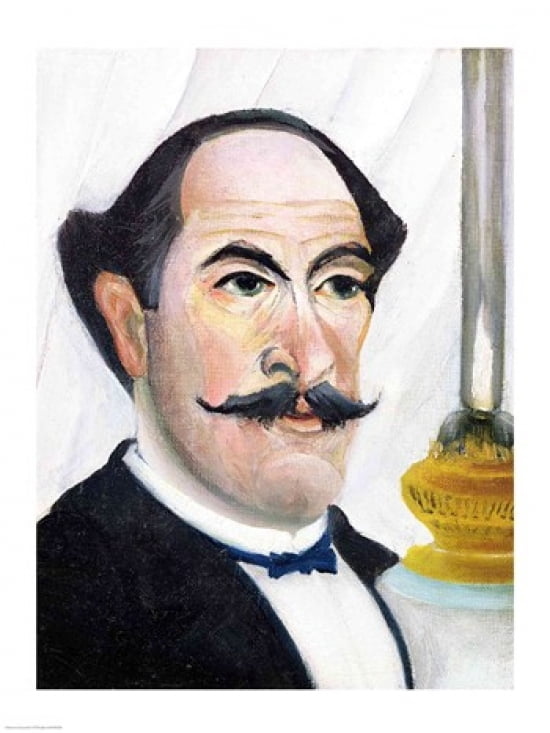 Self portrait Canvas Art - Henri Rousseau (18 x 24)