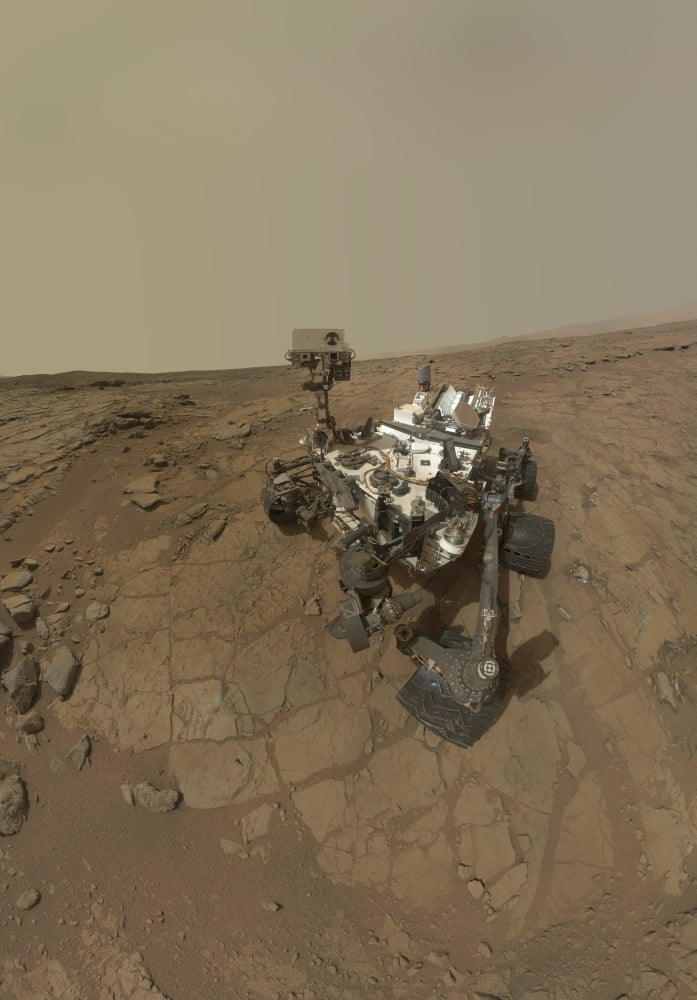 Self-portrait of Curiosity rover on the surface of Mars Canvas Art - Stocktrek Images (24 x 34)