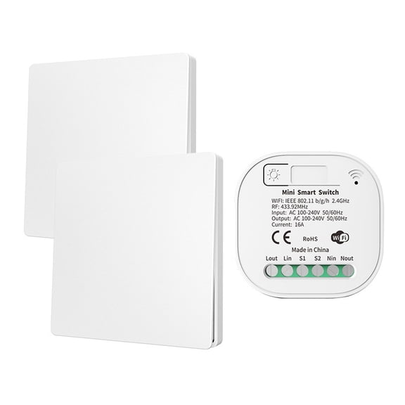Self-powered Smart Switch Siri Voice Switch Waterproof Long-distance Wireless Remote Control Switch Panel