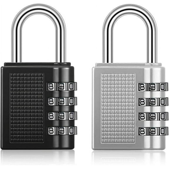 Self-set Combination Lock, Heavy-duty Construction Padlock With Weatherproof Protection And Multipurpose Use For School Gym Outdoor Travel Home (2PCS)