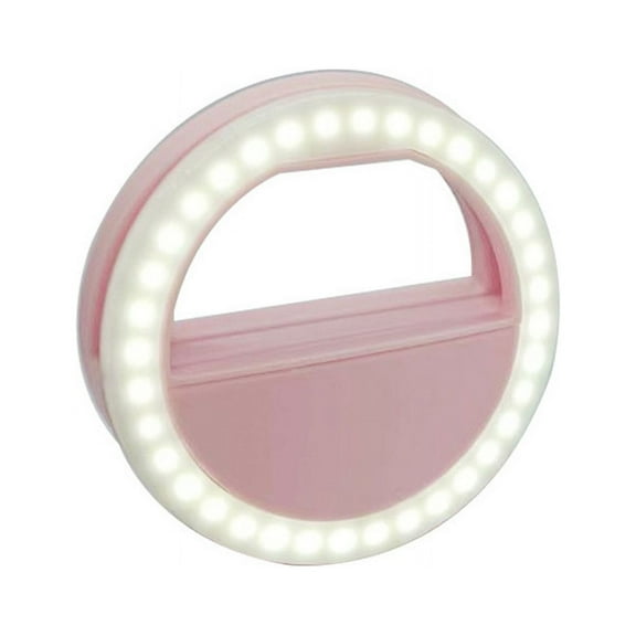 Selfie Circular Light, Mobile Phone Clip Light, 3 Brightness Levels, Portable, for Live Streaming Makeup Photos, Soft Lighting, Clip on Design