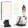 thumbnail image 1 of Selfie Light, 80 Led Rechargeable Selfie Light For Phone Clip On,3*10 Brightness Levels Portable Phone Ring Light For Iphone And Computer Camera Photography Meetings,Three Modes,Adjustable Brightness, 1 of 9