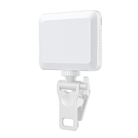 Selfie Light for Phone, Portable Photography Lighting with 80 LED, 2200mAh Rechargeable Battery, Phone Light Clip for Vlog, TikTok, Makeup, Video Conference(White)