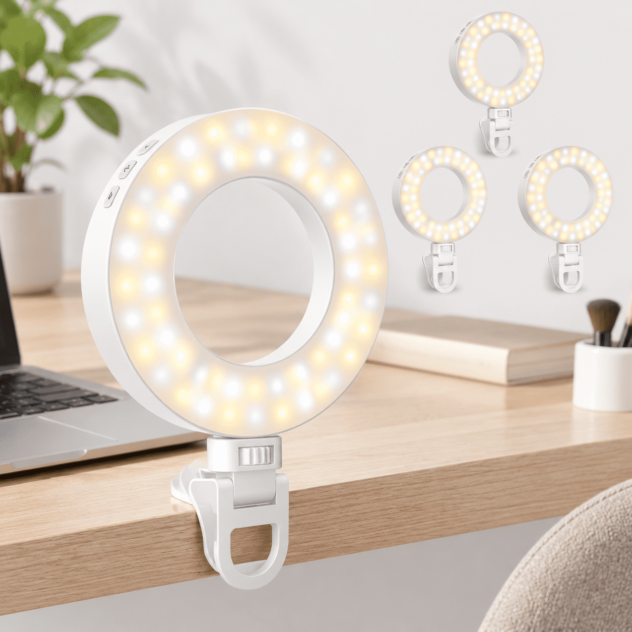 Selfie One Pro Ring Light for Phone, Laptop, Android with Adjustable ...