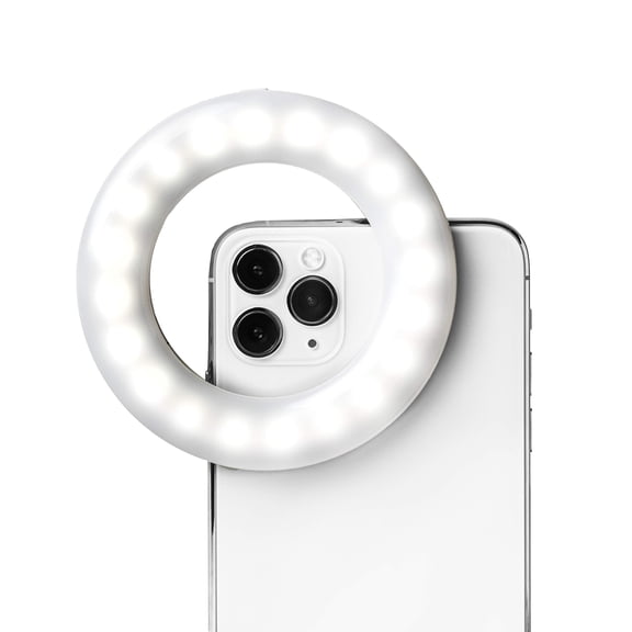 Selfie One - Ring Light For Phone Android Or Laptop | 3 Adjustable Modes Rechargeable Clip On Design Beauty Influencers Creators