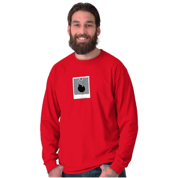 Selfie Photobomb Retro Picture Funny Long Sleeve TShirt Men Women Brisco Brands X