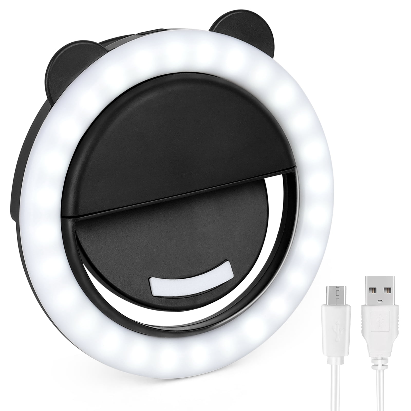 Selfie Ring Light Portable Clip-On Rechargeable Selfie Filler With 36 ...