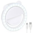thumbnail image 1 of Selfie Ring Light Portable Clip-on with 36 LEDs, 3 Brightness Setting Modes, 1 of 3