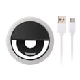 thumbnail image 1 of Selfie Ring Light, Rechargeable Portable Clip-on Selfie Fill Light with LED for Smart Phone Photography, Camera Video, Girl Makes up, 1 of 5