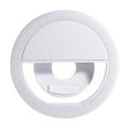 thumbnail image 1 of Selfie Ring Light for Phone with 3 Brightness Levels, USB Rechargeable Clip-On Design, Portable Ring Light for Makeup, Live Video, and Photos, 1 of 5