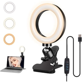 Selfie Ring Light with 3 Light Modes and 10 Brightness Levels USB Powered Mini LED Fill Light