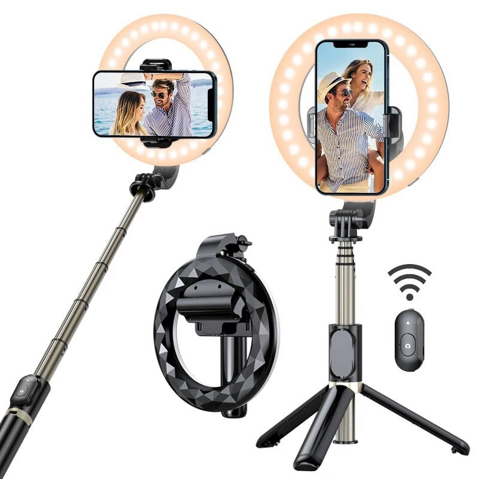 Selfie Ring Light with Selfie Stick Tripod Stand Phone Holder