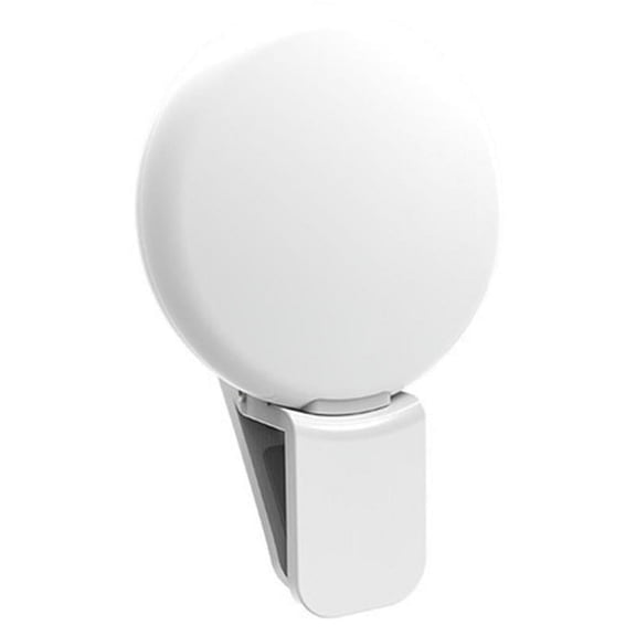 Selfie Round Light, Phone Round light Clip On for iPhone Laptop Camera UK N0L4