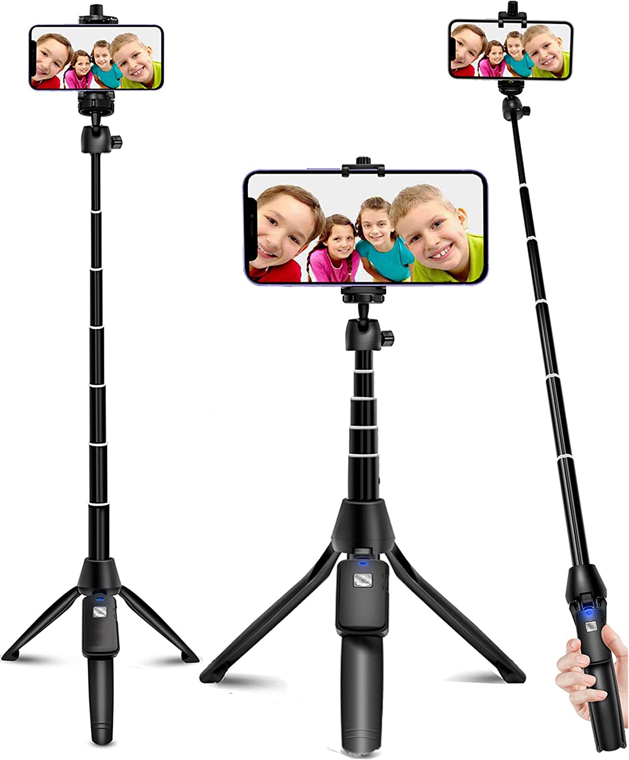 Selfie Stick, 40 inch Extendable Selfie Stick Tripod,Phone Tripod with  Wireless Remote Shutter Compatible with iPhone 13 12 11 pro Xs Max Xr X  8Plus ...