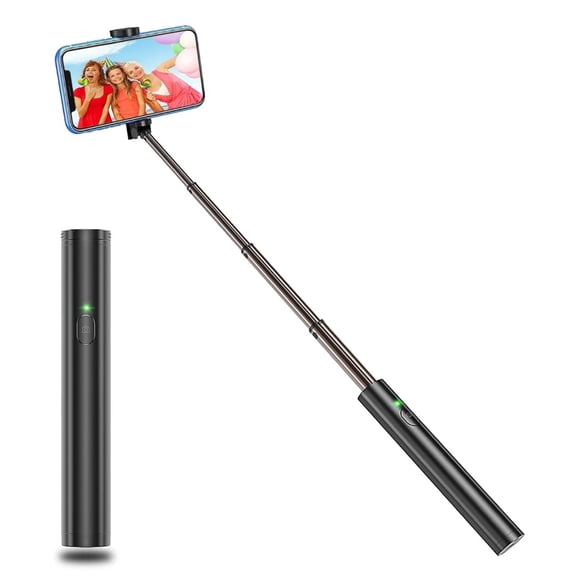 Selfie Stick Compatible With Google Pixel 5/6/7/8/9/10 - Wireless Lightweight Aluminum Remote Shutter Self-Portrait Extendable