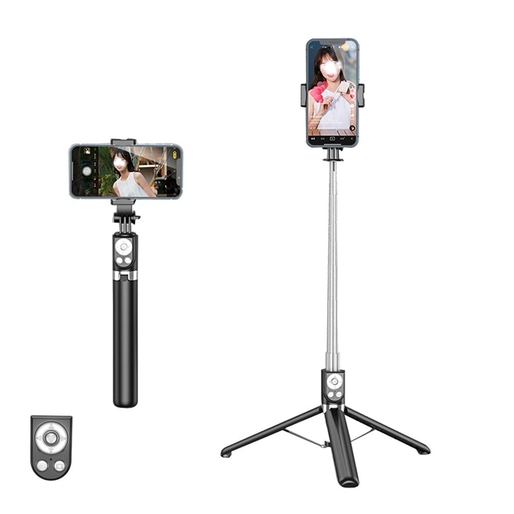 Selfie Stick, Extendable Selfie Stick with Tik Tok Rechargeable Wireless Remote and Tripod Stand