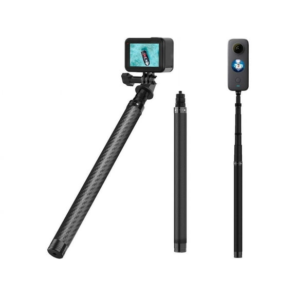 Selfie Stick Pole Long for GoPro Hero 12 Insta360 (150cm/59 inch), Underwater Waterproof Carbon Fiber Extension Handheld Monopod for Go Pro Max Mini Hero 11 10 9 8 7, Insta 360, DJI Action, AKASO