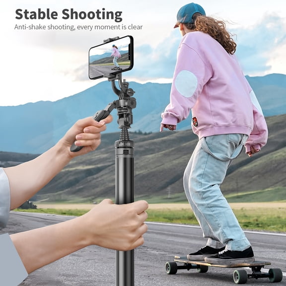 Selfie Stick,Stabilizer With Alloy Stick Portable Stabilizer Alloy Rod Ball Handle Clip Remote Portable Stabilizer With 91.7-inch Stick Portable Ball Head With Head With -shake Dsfen