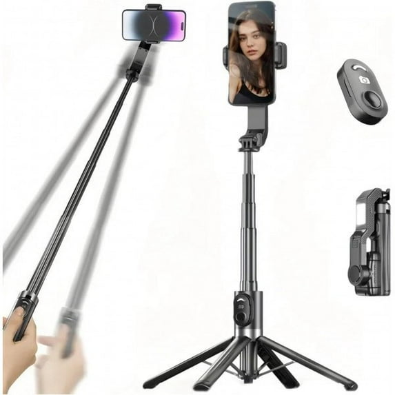 Selfie Stick Tripod with LED Fill Light