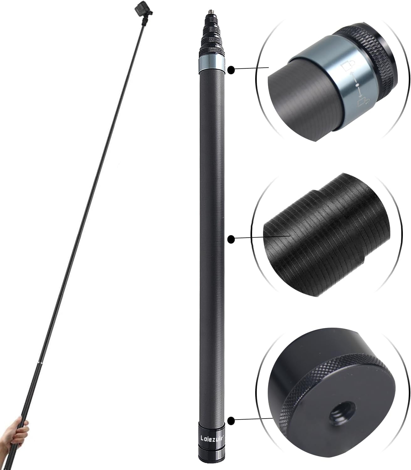 Insta 360 Go 3s TELESIN Selfie Stick Long Pole Invisible For GoPro