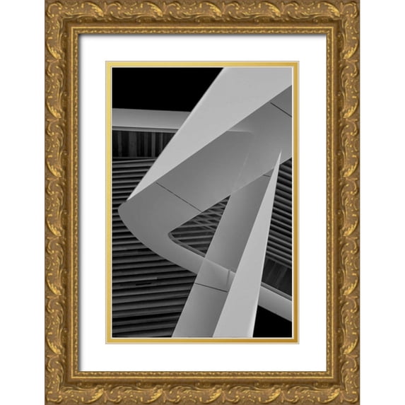 Selfox, Norm 11x14 Gold Ornate Wood Framed with Double Matting Museum Art Print Titled - Back to Black II