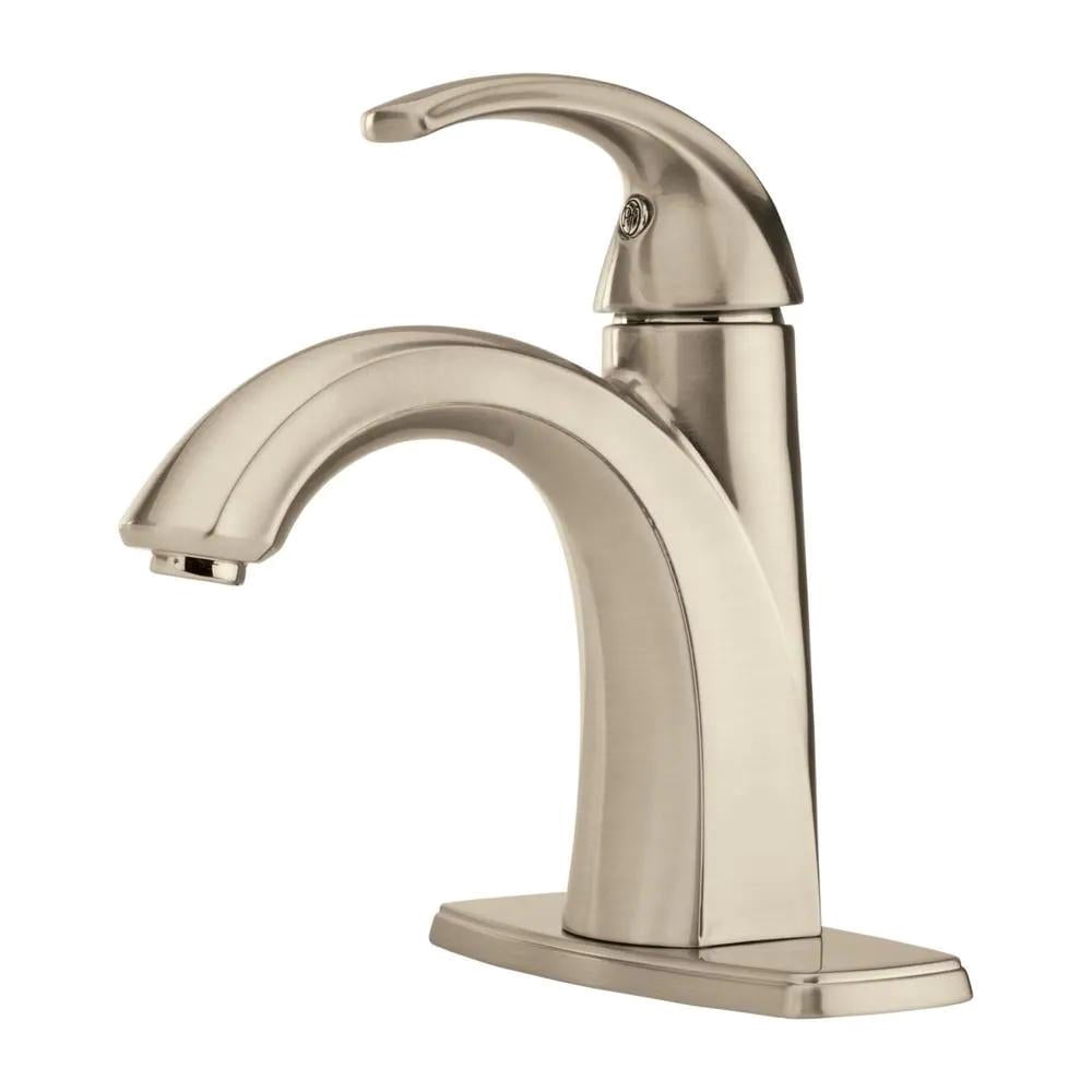 Pfister LF-042-SLKK Selia Single-Handle Bathroom Faucet w/ Push & Seal Drain (Brushed Nickel)