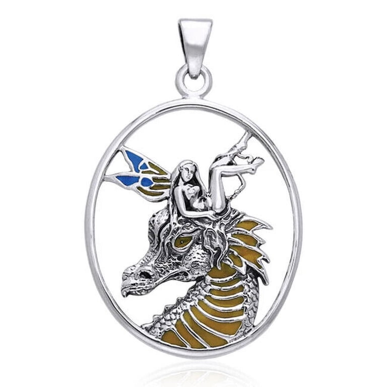 Selina Fenech Dragon Fairy .925 Sterling Silver Pendant Peter 